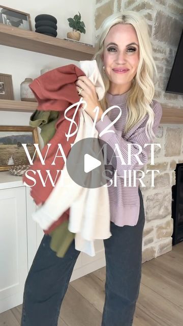 Chloee Huseman on Instagram: "This $12 Walmart sweatshirt is a fall staple. It comes in tons of colors and is fully stocked. I sized up to a large for an oversized fit! It’s a great one to pair with leggings and jeans. 

Comment SHOP below to receive a DM with the link to shop this post on my LTK ⬇ https://liketk.it/4ShQw #ltkstyletip #ltkfindsunder100 #ltkfindsunder50 Casual easy outfit idea, walmart finds, mom style, easy fall trends, fall outfits 
.
Are we ready for fall weather?" Walmart Sweatshirt, Walmart Finds, Fall Staples, Easy Outfit, Ready For Fall, Easy Fall, Fall Weather, Mom Style, Outfit Idea