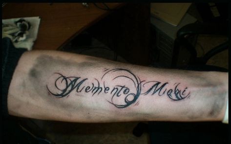 Mento Mori, Memento Mori Tattoo, Tattoo Quotes About Life, Forarm Tattoos, Tattoo Quotes For Women, Memento Mori, Arm Tattoo, Jesus Fish Tattoo, Tatting