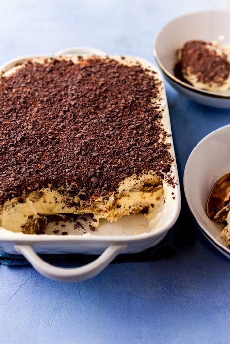 Classic tiramisu recipe layered with flavors of espresso and amaretto for an extra pop of flavor. Creamy, decadent and slightly nutty from the almond liquor, this is a recipe everyone should have in their repertoire. #amarettotiramisu Tiramisu With Alcohol, Almond Tiramisu Recipe, Almond Tiramisu, Amaretto Tiramisu, Almond Liquor, Italian Thanksgiving Recipes, Classic Tiramisu Recipe, Tiramisu Dessert, Italian Recipes Dessert