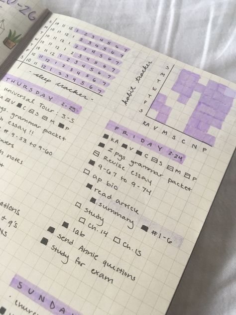 Bullet Journal Study Tracker, Study Tracker Bullet Journal, Daily Planner Bullet Journal, Study Planner Bullet Journal, Bullet Journal Revision, Academic Diary, Bullet Journal Font, Bullet Planner, Graph Paper Art