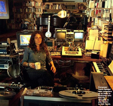 Laurie Spiegel Repair Guide, Computer Repair, Photo Memories, Music Studio, New Energy, Record Store, Vintage Photo, My New Room, Electronic Music