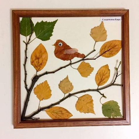 Leaf Art Diy, Dry Leaf Art, Autumn Leaves Craft, Fall Arts And Crafts, Leaf Crafts, Home Diy Decor, Autumn Crafts, Fall Crafts For Kids, Pressed Flower Art