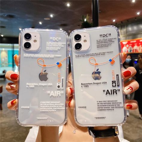 Hot Off Sports shoes brand phone case for iphone 12 mini 11 X XS Max XR 7 8 6 6s Plus SNEAKERS ins white label soft TPU Cover _ - AliExpress Mobile Branded Phone Cases, Strip Led, Foto Baby, Transparent Phone Case, White Label, Pattern Phone Case, Iphone Cover, Coque Iphone, Phone Covers