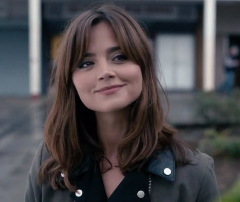 Clara Oswald Hair, Brunette Fringe, Rambut Brunette, Clara Oswald, Brunette Hair, Hair Dos, Bobs Haircuts, Hair Day, Hairstyles With Bangs