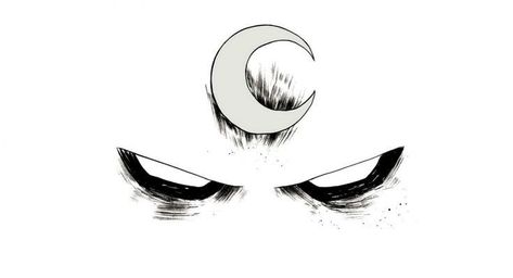 Moon Knight Tattoo Ideas, Moon Knight Tattoo, Moon Knight Logo, Moon Knight Comics, Marc Spector, Knight Tattoo, Knight Logo, Marvel Moon Knight, Cute Small Tattoos