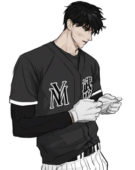 Football Character Design, Hot Hockey Players, Anime Demon Boy, Guy Drawing, Manga Boy, Character Design Male, Boy Art, Character Aesthetic