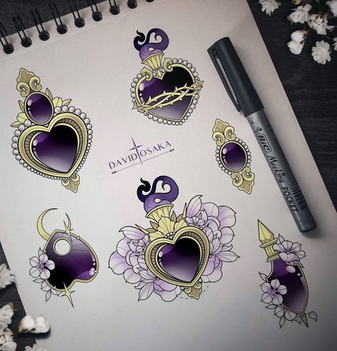 Gemstone Tattoo Design, Gem Heart Tattoo, Gemstone Tattoos, Birthstone Tattoo Ideas, Birthstone Tattoos, Gemstone Tattoo, Locket Tattoos, Ink Link, Gem Drawing