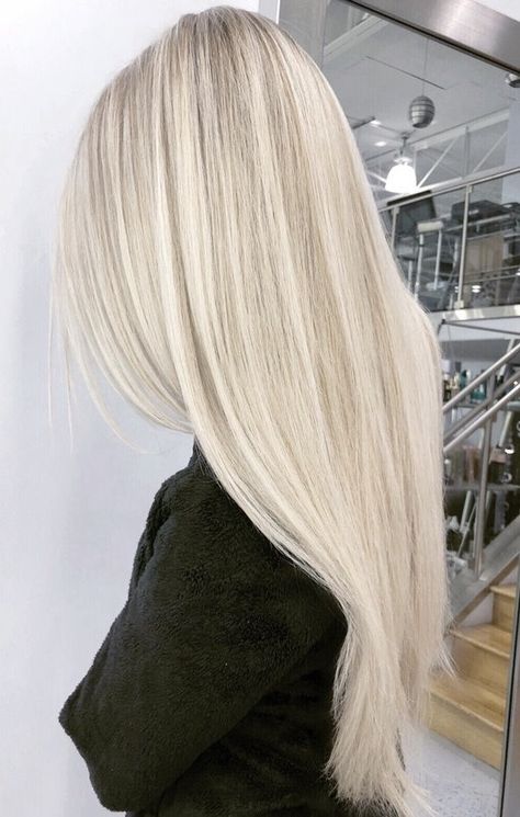 Full Color Blonde Vs Highlights, Light Blonde With Highlights, Full Bleached Hair, Bright Butter Blonde Hair, Long Light Blonde Hair, Swedish Blonde Hair, Hair Dye Blonde, Buttery Blonde Hair, Layered Haircuts Bob