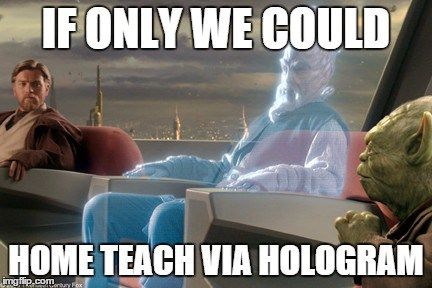 If only we could home teach via hologram Star Wars Hologram, Jedi Council, Jedi General, Lds Memes, Star Wars Obi Wan, Virtual Reality Games, Abandoned Ships, Visiting Teaching, The Phantom Menace