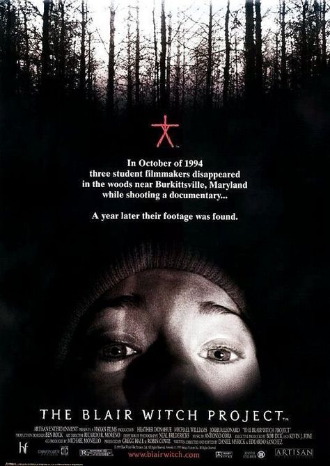 The Blair Witch Project is a 1999 American supernatural horror film written, directed and edited by Daniel Myrick and Eduardo Sánchez. The Blair Witch Project, Salem Tv Show, Human Centipede, Robbie Coltrane, Blair Witch Project, Blair Witch, Angela Lansbury, Best Horror Movies, Evil Dead