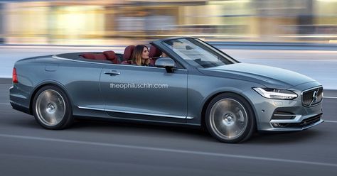 A Volvo C90 Convertible Could Go After Mercedes' E-Class Cabrio #Renderings #Volvo Volvo C90, Volvo Convertible, Volvo Hybrid, Volvo C70 T5, Volvo Car, Men's Backpacks, Volvo S90, Volvo C70, Mercedes E Class