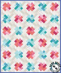 Sweet Caroline Kisses Free Quilt Pattern Kisses Quilt Pattern, Sew Can She, Jelly Roll Quilt Patterns, Sweet Caroline, Quilting Room, Flower Quilt, Jellyroll Quilts, Free Quilt Patterns, Precut Quilts