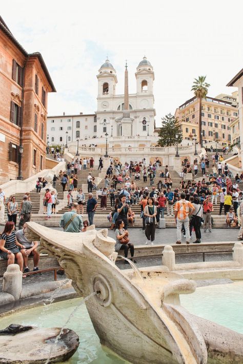 Spanish Steps Rome, Rome Photography, Spanish Steps, Italy Travel Tips, Italy Photography, Italy Travel Guide, Trevi Fountain, Rome Travel, Italy Vacation