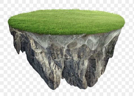 Island Graphic Design, Floating Land, Grass Land, Grass Png, Nature 3d, Attractive Wallpapers, Mountain Images, Floating Island, Graphic Design Cards