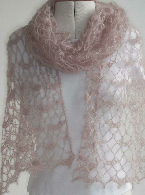 Maxie's stole Crochet pattern by Agrarian Artisan | LoveCrafts Crochet Lace Scarf, Pumpkin Crochet, Crochet Throw Pattern, Sewing Crafts Tutorials, Christmas Knitting Patterns, Shawl Patterns, Mohair Yarn, Crochet Wrap, Lace Scarf