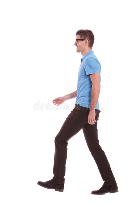 Person Walking Side View Drawing, Boy Walking Drawing Reference, Man Walking Reference, Person Walking Side View, Man Walking Side View, Walking Side View, Man Walking Silhouette, Guy Walking, Walking Pictures