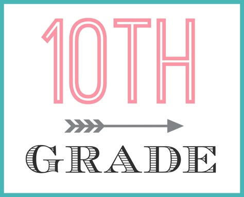 Grade 11 Logo, Grade 10 Logo, Vision Bored, 10 Logo, Grade 10, 10th Grade, Scrapbook Book, Sophomore Year, Grade 8