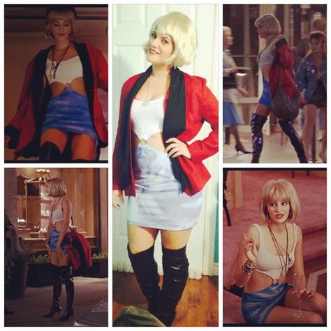 Julia Roberts Costume, Vivian Pretty Woman, Woman Costume Diy, Pretty Woman Outfit, Pretty Woman Halloween Costume, Pretty Woman Halloween, Julia Roberts Pretty Woman, Woman Outfit Ideas, Pretty Woman Costume