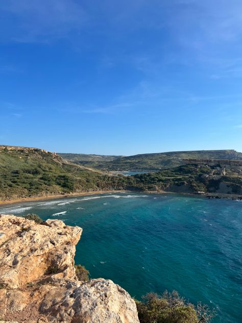 Mellieha Bay Malta, Golden Bay Malta, Malta Aesthetic, Malta Sliema, Scenery Aesthetic, Bike Trip, Riviera Beach, Europe Bucket List, Summer Surf