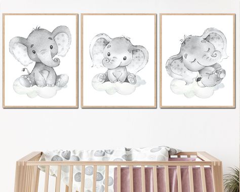 etsy shop: https://etsy.me/46pIADg #neutralnursery #neutralnurseryart #neutralbebyroom #neutralbabyroom #babyroomdecor #graynurserydecor #graynursery #nurseryart #nurserydecor #neutralgender #neutralkidsroom #nurserywalldecor #nurseryartprint #elephantnursery #kidsart Elephant Theme Nursery, Elephant Baby Room, Toddler Artwork, Boy Room Poster, Baby Elephants Art, Small Baby Room, Wall Decor Neutral, Kids Art Print, Boy Nursery Art