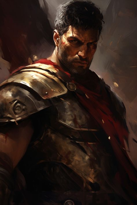 Dnd Roman Soldier, Roman Fantasy Art, Roman Warrior Art, Roman Soldier Art, Fantasy Fighter, Roman Characters, Roman Centurion, Roman Soldier, Space Fantasy