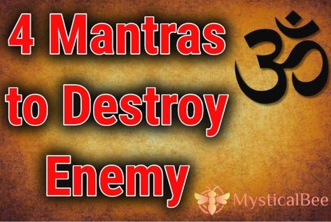 4 Mantras to Destroy Enemy – Mystical Bee Most Powerful Mantra, Money Prayer, Powerful Spells, Durga Mantra, Hindu Mantras, Break Up, Spiritual Beliefs, Knowledge And Wisdom, Positive Results