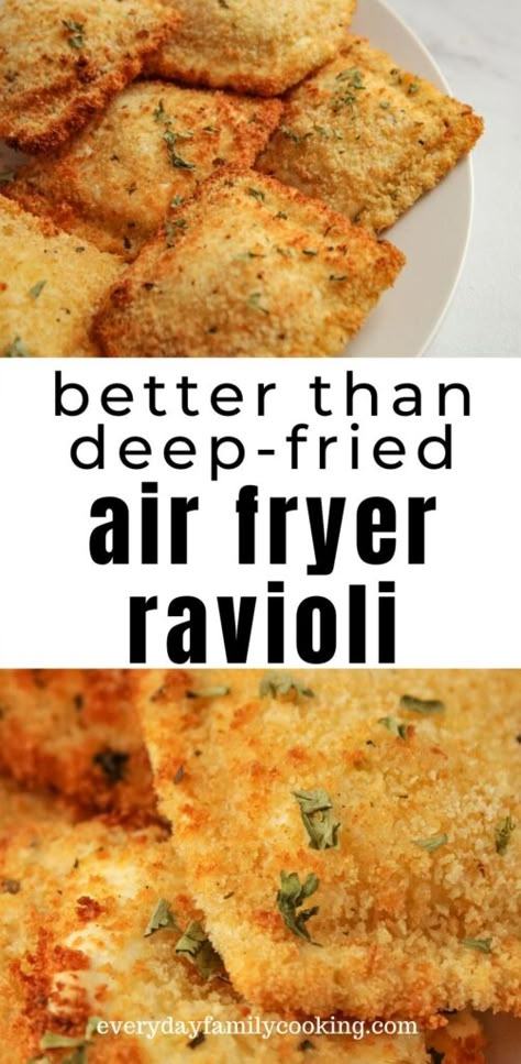 Air Fryer Ravioli, Toasted Ravioli, Ravioli Recipe, Air Fryer Oven Recipes, Air Fry Recipes, Air Fryer Dinner Recipes, Air Fryer Recipes Easy, Air Fryer Recipes Healthy, Easy Cooking Recipes