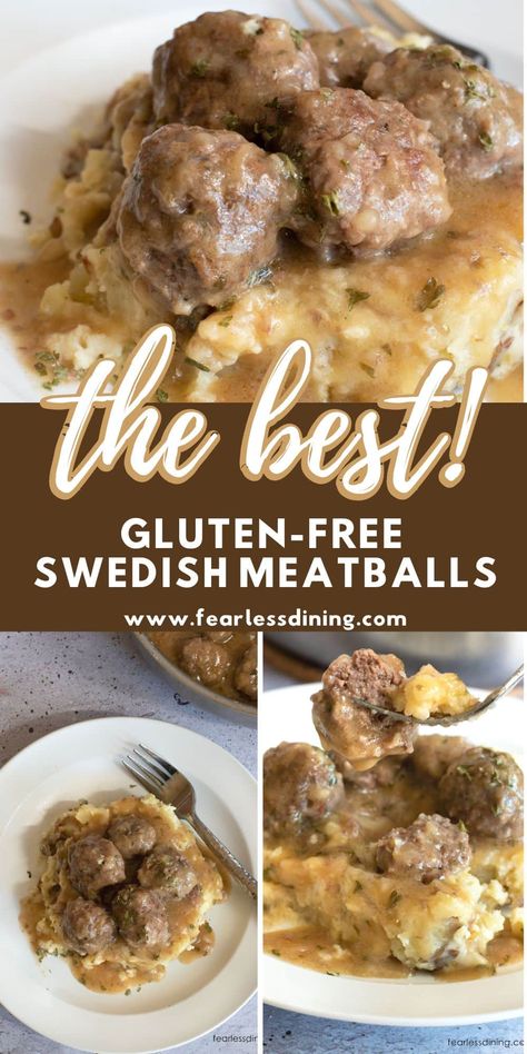 Gf Df Sf Recipes, Gluten Free Swedish Meatballs, Pork Meatballs Recipe, Gluten Free Meatballs Recipe, Meatballs Gluten Free, Gluten Free Dairy Free Recipes Dinner, Gluten Free Casserole, Swedish Meatballs Recipe, Gluten Free Gravy