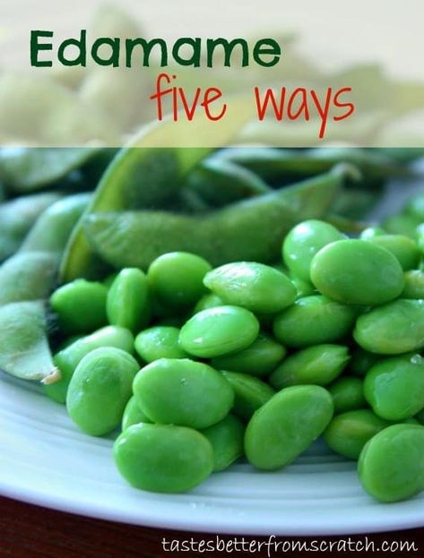 Edamame 5 Ways | - Tastes Better From Scratch Party Appetizers Cold, Appetizers For Christmas, Cleanish Eating, Edamame Snack, Appetizers Cold, Edamame Recipes, Appetizers Healthy, Edamame Salad, Tastes Better From Scratch