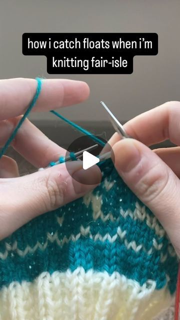 Kylie Milliken on Instagram: "how i catch floats when i’m knitting fair isle! this is what i do when i’m knitting a long stretch with my continental-side yarn and need to catch a float on my english side. this ensures that the strands on the back of the work aren’t too long and won’t get caught in things. 

•••

#knitspiration #knitspo #knittingtutorial #knittingforbeginners #howtoknit #knit #knitting #fairisleknitting #fairisle #catchingfloats" Knitting Fair Isle, Knit Techniques, Knitting Basics, Knitting Tips, Fair Isle Knitting, 1k Views, Knitting Tutorial, Knitting Techniques, Knitting Stitches