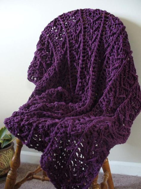 Purple Blanket, Purple Crochet, Crochet Throw Blanket, Purple Reign, Cotton Throw Blanket, Purple Love, All Things Purple, Eggplant Purple, Crochet Throw