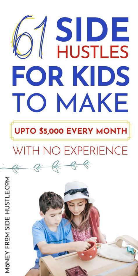 Fun Ways to Make Money as A Kid Ways For Kids To Make Money, How To Make Money As A Kid, Fun Ways To Make Money, Kid Entrepreneurs Ideas, Ways To Raise Money, Kids Earning Money, Kids Activities At Home, Kids Market, Earn Money Fast