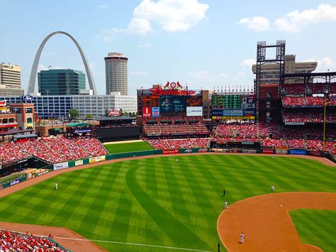 St. Louis Cardinals - A Day at the Ballpark! St Louis Cardinals Wallpaper, Cardinals Wallpaper, Cardinals Game, Busch Stadium, Wallpaper Laptop, St Louis Cardinals, America Travel, Baseball Field, Finding Peace