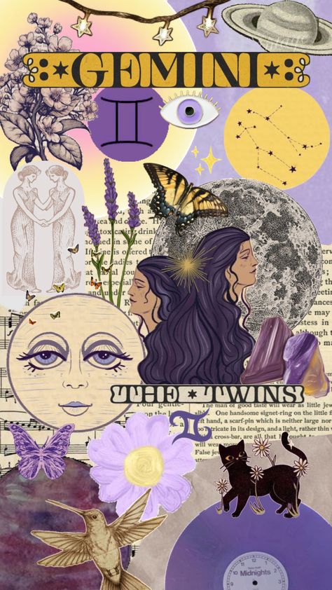 #gemini #zodiac #vibes #aesthetic Gemini Core Aesthetic, Zodiac Vibes, Gemini Wallpaper, June Gemini, Venus In Gemini, Gemini Art, Gemini Traits, Gemini Love, Gemini Sign