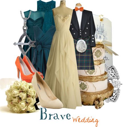 "Brave Wedding" by jami1990 ❤ liked on Polyvore Brave Wedding Theme Disney, Disney Bound Princess Outfits, Wedding Theme Disney, Brave Wedding, Merida Wedding, Yeezy Style, Disney Princess Wedding, Alternative Disney Princesses, Disney Dress Up