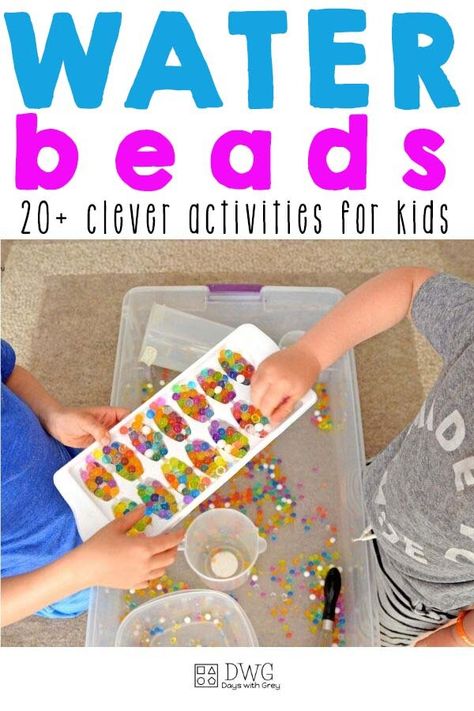 Water Bead Play, Water Beads Activities, Beads Activities, Water Bead Activities, Bead Activities, Color Sorting Preschool, Sensory Bottles Preschool, Sensory Water, Sensory Play Toddlers