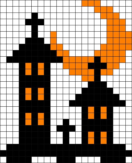 Halloween Pixel Art Grid, Pixel Art Halloween, Halloween Pixel Art, Tiny Cross Stitch, Halloween Cross Stitch Patterns, Easy Pixel Art, Pixel Art Templates, Halloween Crochet Patterns, Graph Paper Art