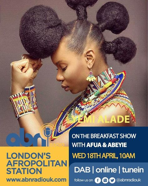 Catch me at the LONDON AFROPOLITAN STATION   THIS MORNING AT 10AM    #BLACKMAGIC   #BUMBUMCHALLENGE  #YEMIALADE Yemi Alade, Africa Day, Nappy Hair, Faux Locs, Black Natural Hairstyles, African Hairstyles, Hair Pictures, Afro Hairstyles, African Women