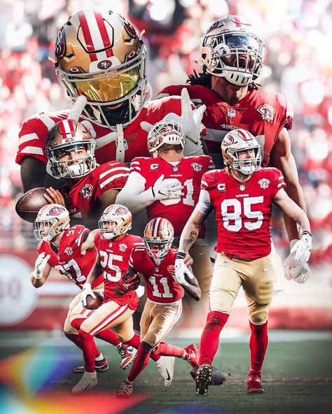 San Francisco 49ers on Instagram: “Big steppin' into #VictoryMonday” 49ers Wallpaper, 49ers Images, 49ers Pictures, Pro Football Teams, 49ers Players, Nfl Football 49ers, Football 49ers, Forty Niners, Wallpaper 2024