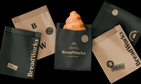 Pastries Packaging, Dessert Packaging Design, Bakery Branding Design, Cafe Branding Design, Pastry Bags, Takeaway Packaging, Packaging Snack, Coffee Trailer, Pastry Design