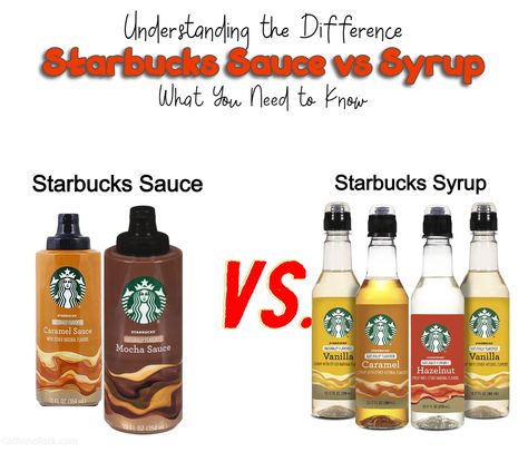 Starbucks Sauce vs Syrup: Understanding the Difference Starbucks Syrups Flavors, Starbucks Syrup Flavors, Starbucks Syrups, Starbucks Syrup, Coffee Sauce, Starbucks Flavors, Cinnamon Dolce Syrup, Peppermint Syrup, White Chocolate Sauce