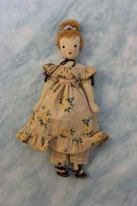 Muslin Doll, Cloth Dolls Handmade, Vintage Cloth, Waldorf Dolls, Sewing Dolls, Cloth Dolls, Old Dolls, Textile Doll, Cloth Doll