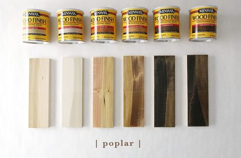 How 6 Different Stains Look On 5 Popular Types of Wood - Chris Loves Julia White Gel Stain, Diy Bookshelf Plans, Minwax Dark Walnut, Diy Bookshelf, Bookshelf Plans, Crown Moldings, Wood Projects For Beginners, Reclaimed Wood Projects, Woodworking For Kids