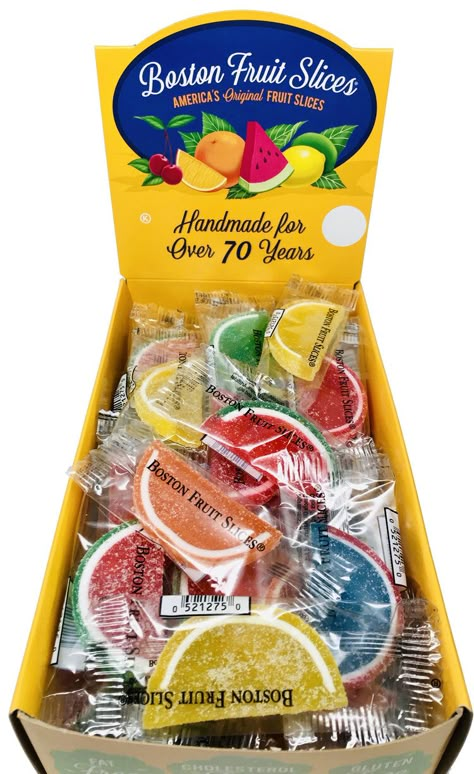 Fruit Slices Candy, Mail Order Catalogs, Candy Stores, Jelly Fruit, Sugar Free Fruits, American Snacks, Fruit Slices, Sleepover Food, Gadgets Kitchen Cooking