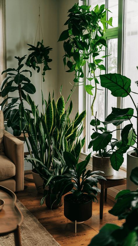 Discover 20 DIY zen home decor ideas to create a peaceful and serene atmosphere in your home. Transform your space in Inside House Plants, Plants For House, Plantas Interior, Room Plants, Indoor Water Fountains, Plant Mama, Zen Home Decor, Zen Home, Living Room Plants