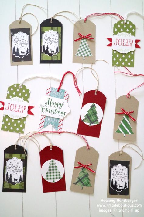 Christmas Gift Tag Ideas, Christmas Gift Tags Stampin Up, Gift Tag Ideas, Christmas Tags Handmade, Homemade Gift Tags, Stampin Up Weihnachten, Xmas Gift Tags, Christmas Gift Tags Diy, Christmas Gift Tags Handmade