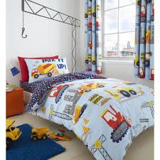 Digger Bedroom | Wayfair.co.uk Construction Bedding, Toddler Duvet Cover, Kids Duvet, Catherine Lansfield, Toddler Bed Set, Kids Duvet Cover, Big Beds, Single Duvet Cover, Cot Bedding