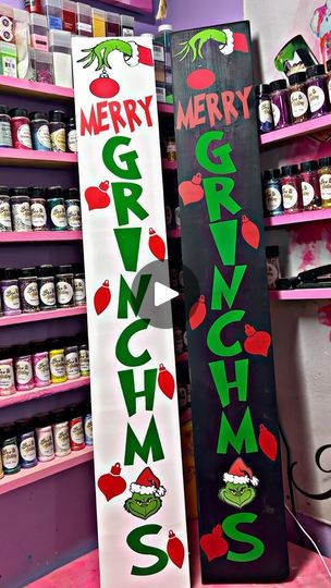 3.3K views · 3.4K reactions | You’re a mean one, Mr. Grinch!!!!!

Alright guys it’s that time of the year again to bring back these cute holiday porch signs. These are currently available on my site 🤪🤪

Remember, whoville is where the Christmas magic reigns!!! 
.
.
.
#grinch #grinchmas #diy #christmasdecor #diyhomedecor #diywoodwork #woodsign #porchdecor #porchview #thegrinch #grinchchristmas #porchsigns #porchleaner #diycrafts | Kandyce williams Holiday Porch Signs, Grinch Sign, Barn Crafts, Grinch Decorations, Mr Grinch, Grinch Christmas Tree, Christmas Crafty, Grinch Christmas Decorations, Christmas Signs Wood