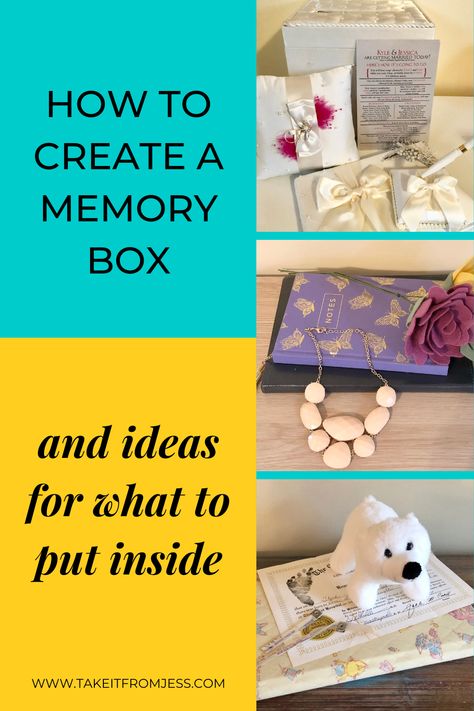 The Best Ideas For What To Put In A Memory Box - Take It From Jess Memory Box Ideas, Graduation Memories, Creative Gift Baskets, Chest Ideas, Baby Memory Box, Wedding Memory Box, Wooden Memory Box, Kids Memories, Old Letters