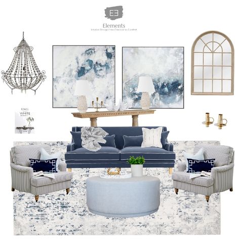 Hamptons Lounge Room, Hampton Style Living Room, Traditional Hamptons, Hamptons Lounge, Hamptons Style Living Room, Blue Couch Living, Hamptons Living Room, Hamptons Style Interior, Hamptons Interior